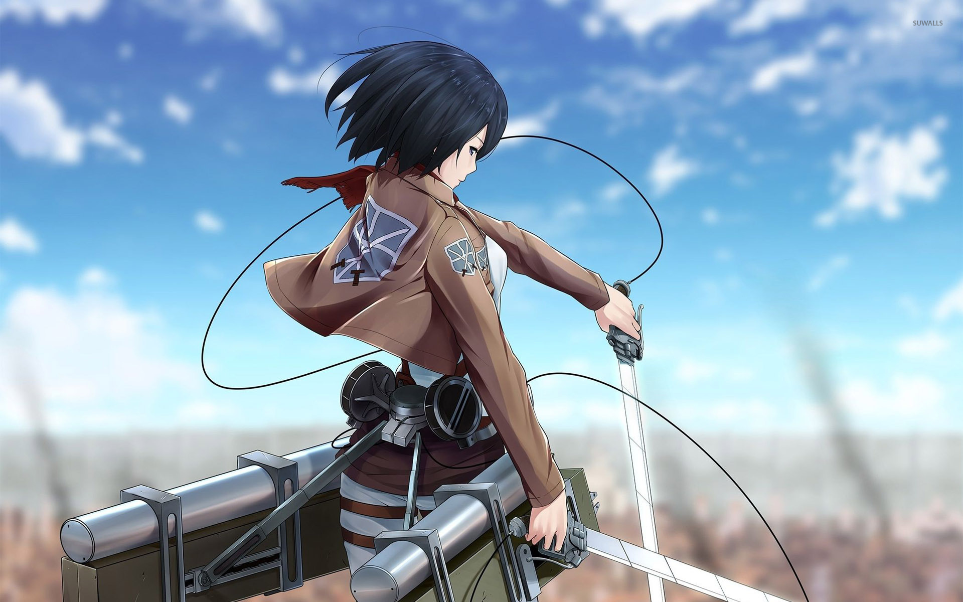 Mikasa Attack On Titan Wallpaper Hd - HD Wallpaper 