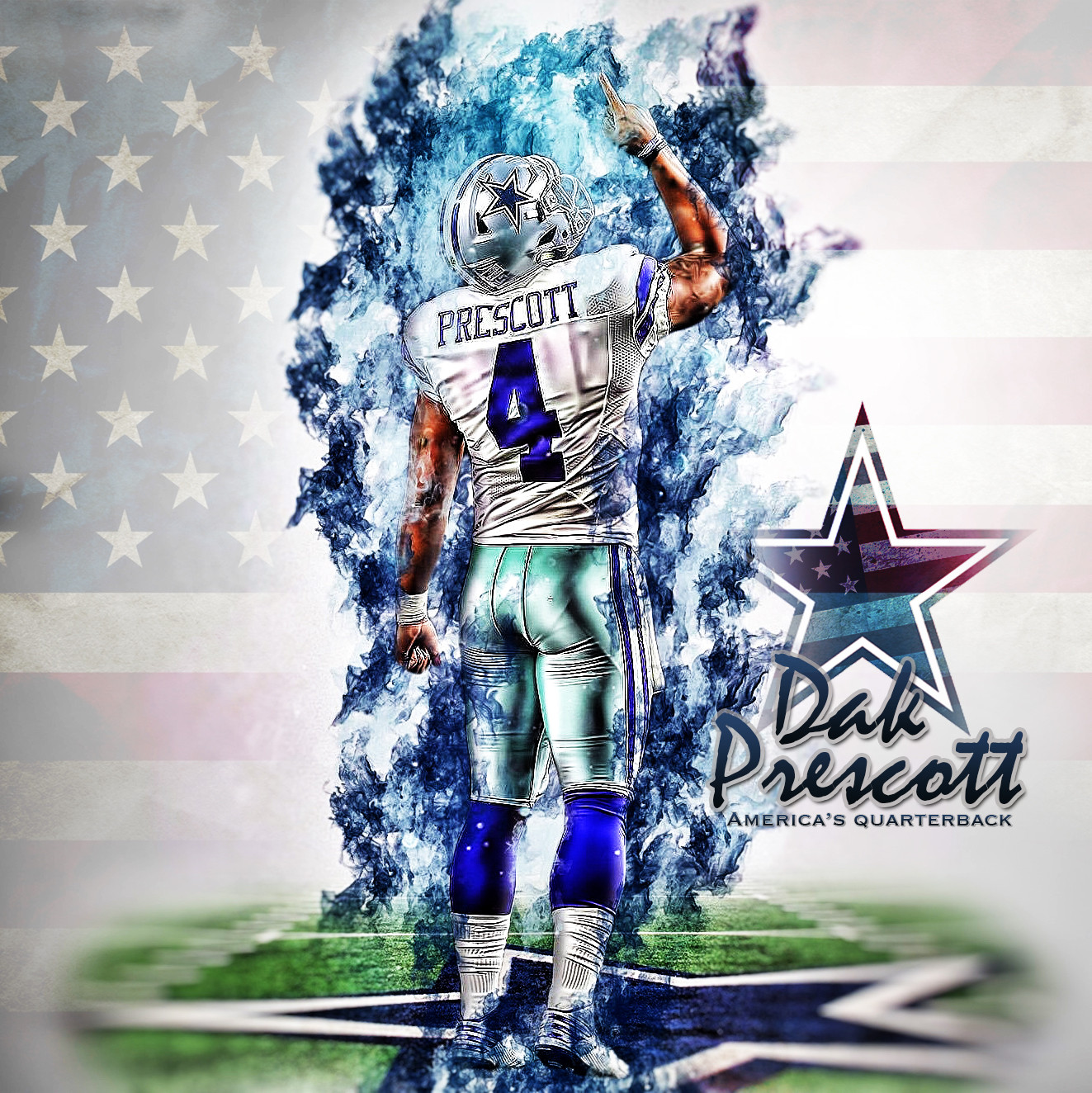 [ img] - Dak Prescott Wallpaper Cowboys - 1323x1324 Wallpaper - teahub.io