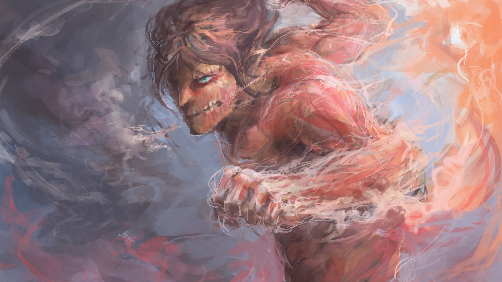 Attack On Titan Wallpaper Art - HD Wallpaper 