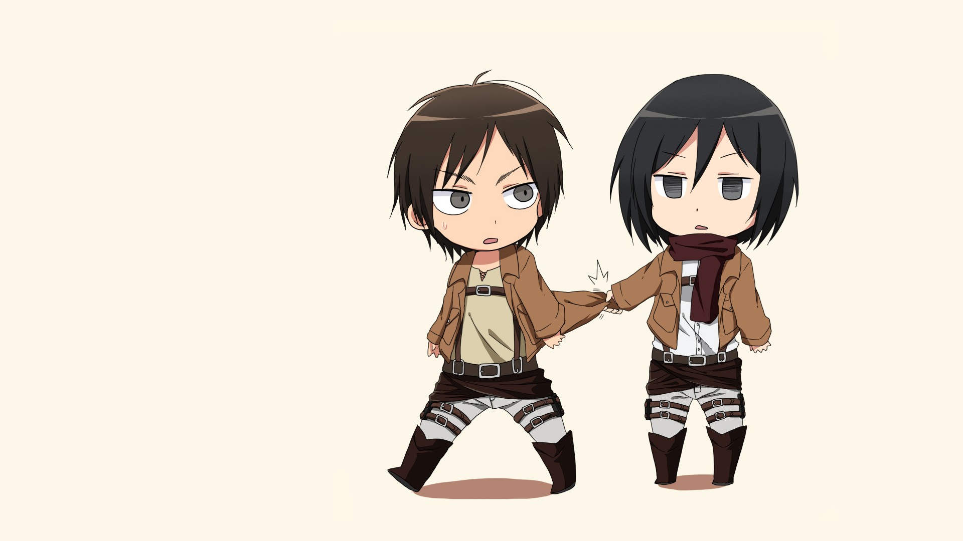 Wallpaper - Mikasa And Eren Background - HD Wallpaper 