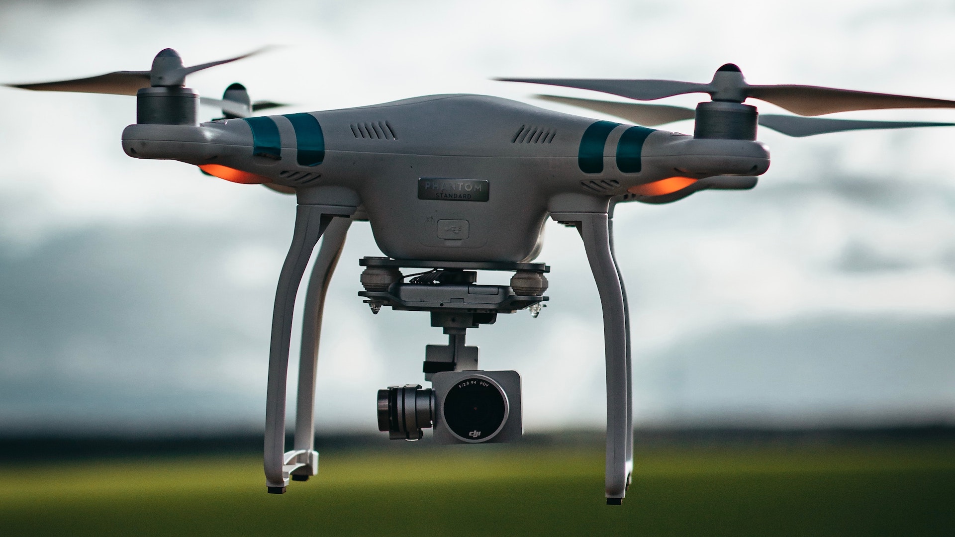 Flying White Drone - Drone - HD Wallpaper 