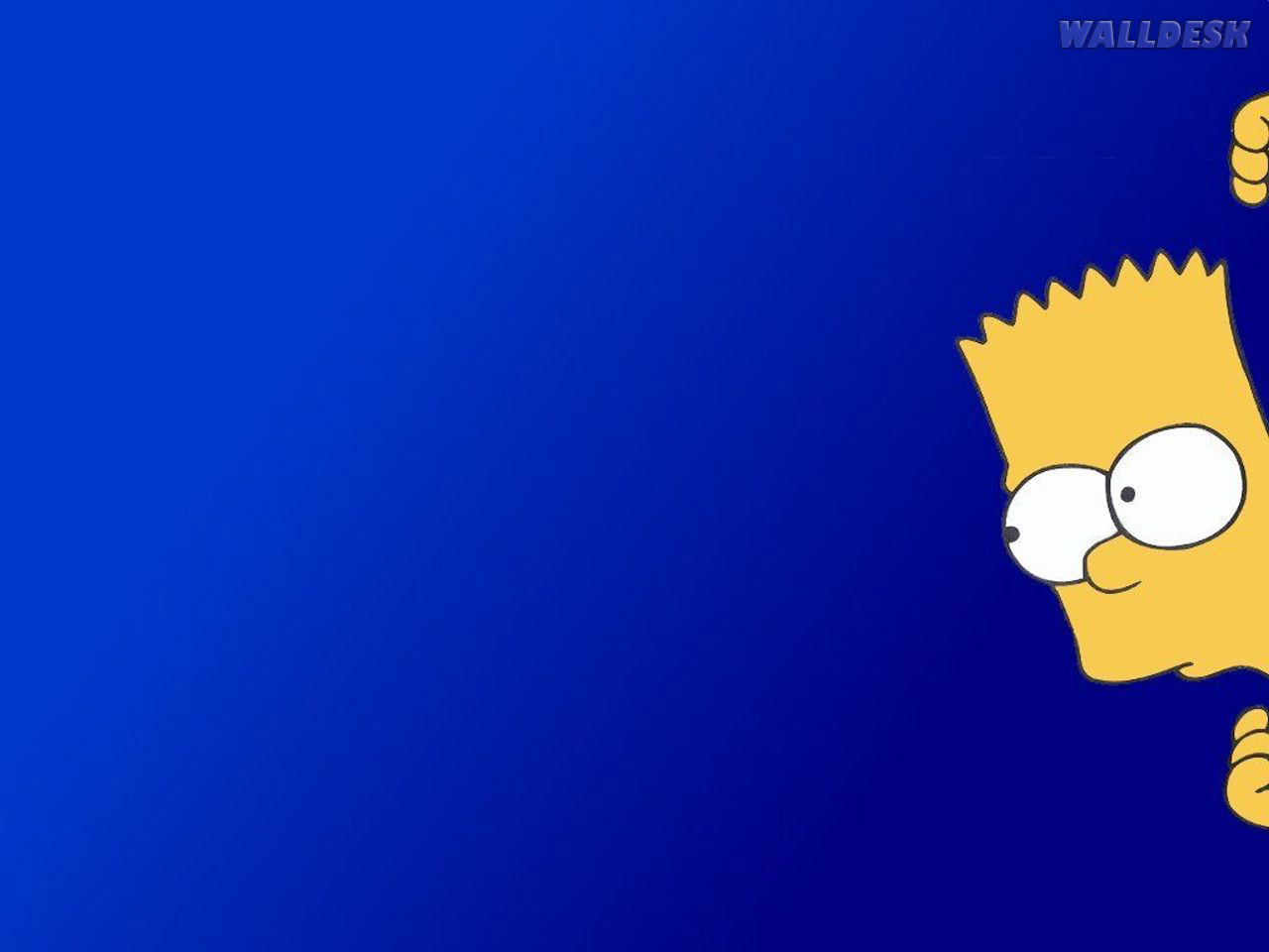 Bart Simpson Se Escondendo Wallpaper - Simpson Wallpaper Hd - HD Wallpaper 