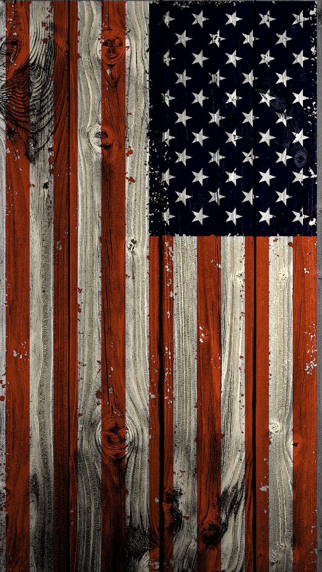 Rustic American Flag Background - HD Wallpaper 