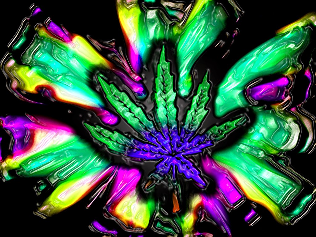 Trippy Weed - HD Wallpaper 