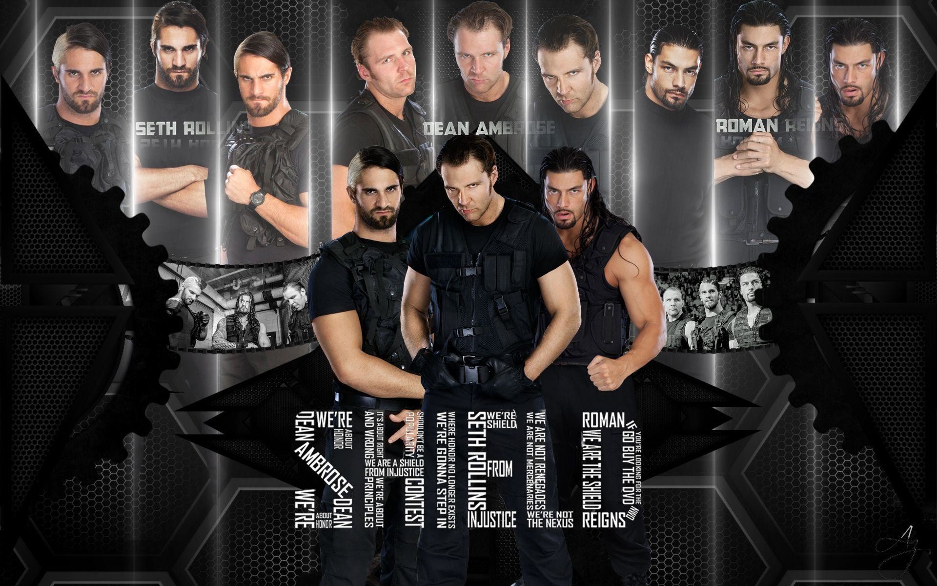 Wwe The Shield Wallpaper - Shield Wwe Wallpaper Hd - HD Wallpaper 