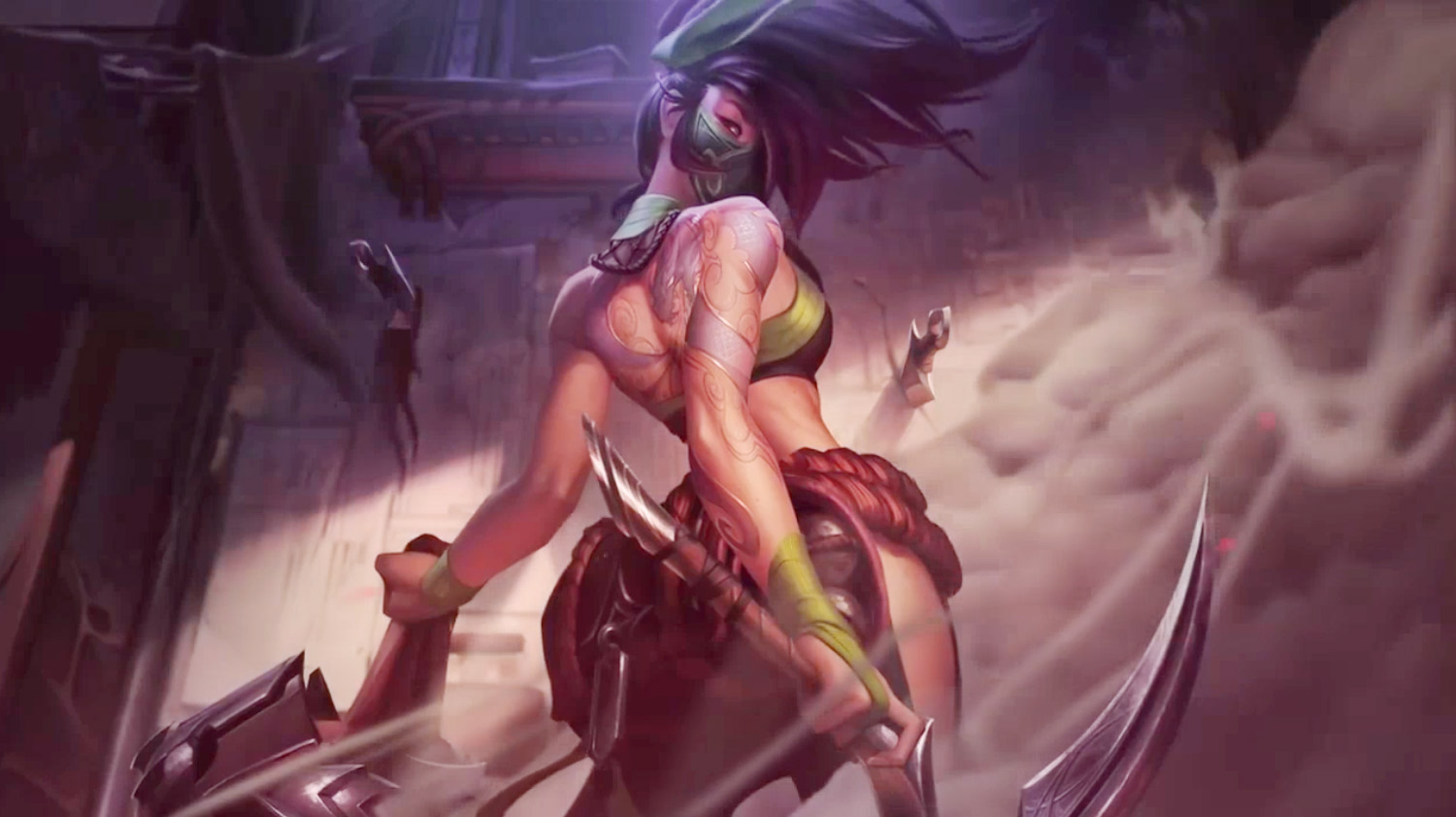 League Of Legends Akali The Rogue Assassin Free Game - Akali Login Screen - HD Wallpaper 