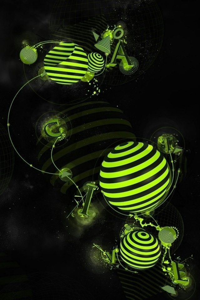 Iphone 3d Wallpapers - Iphone X Green 3d - 640x960 Wallpaper Iphone 3d Wallpapers - Iphone X Green 3d - 640x960 Wallpaper