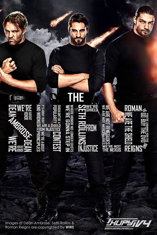 Shield Wwe Wallpaper Phone - HD Wallpaper 