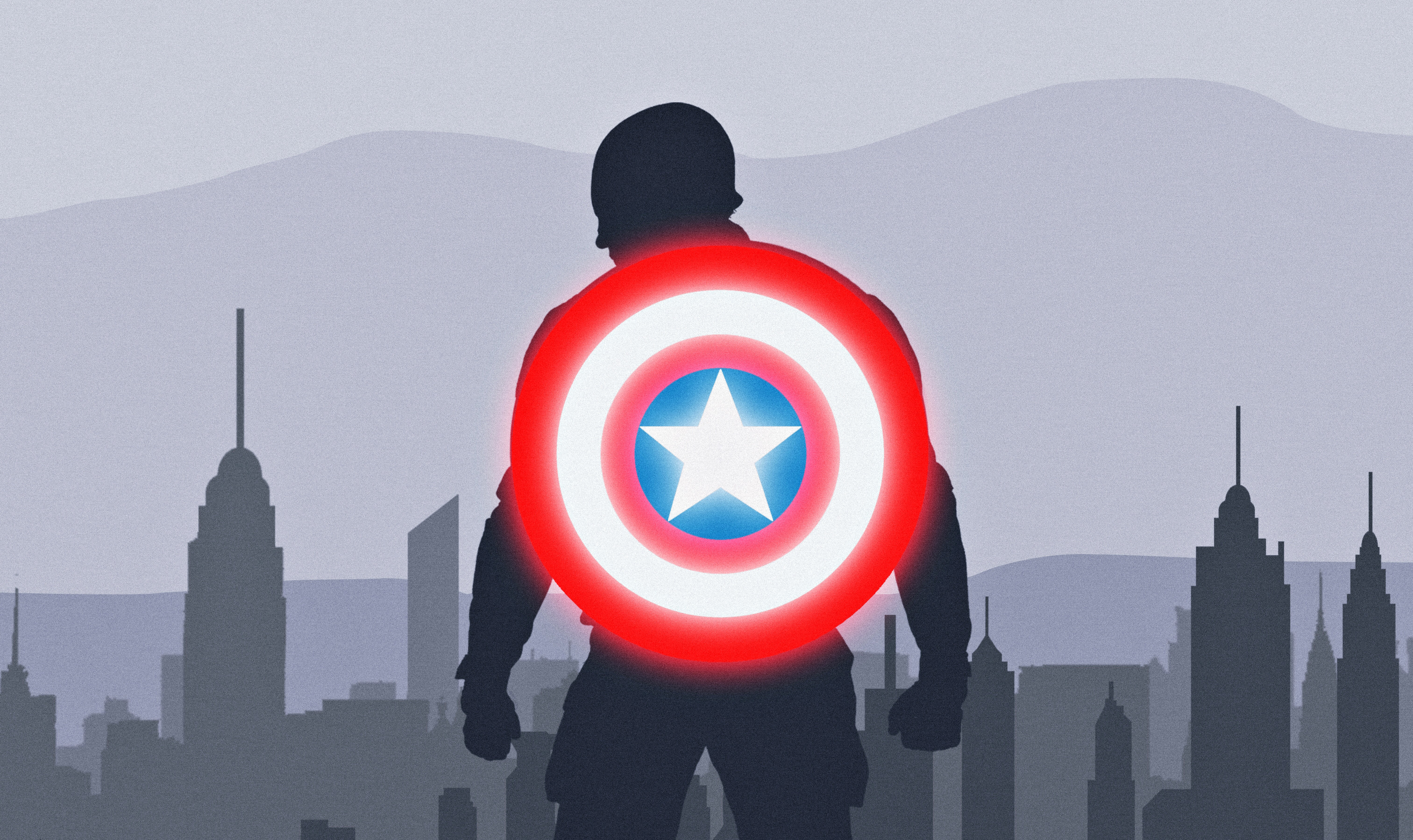 Captain America Logo 4k Hd - HD Wallpaper 