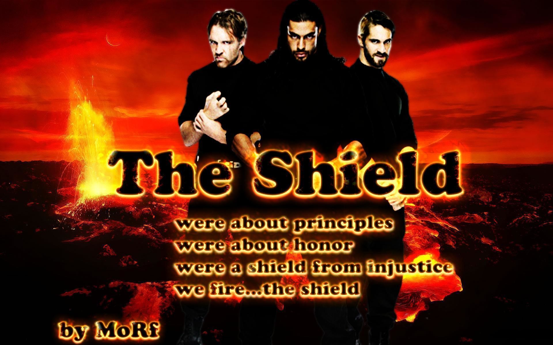 The Shield Wallpaper - Wwe Shield Background - HD Wallpaper 