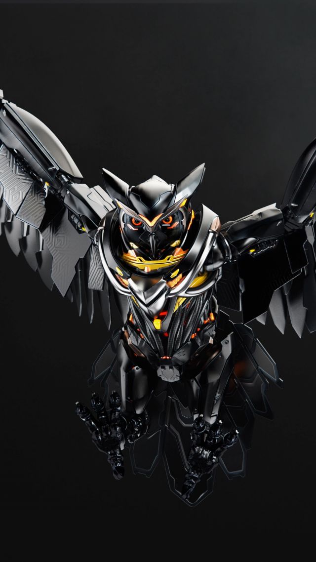 Owl, 3d, Asus, 4k - Asus 1080 X 1920 - HD Wallpaper 