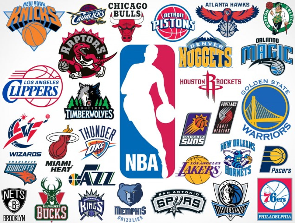 Nba Logo Hd Wallpaper - Basketball Team Logos - HD Wallpaper 