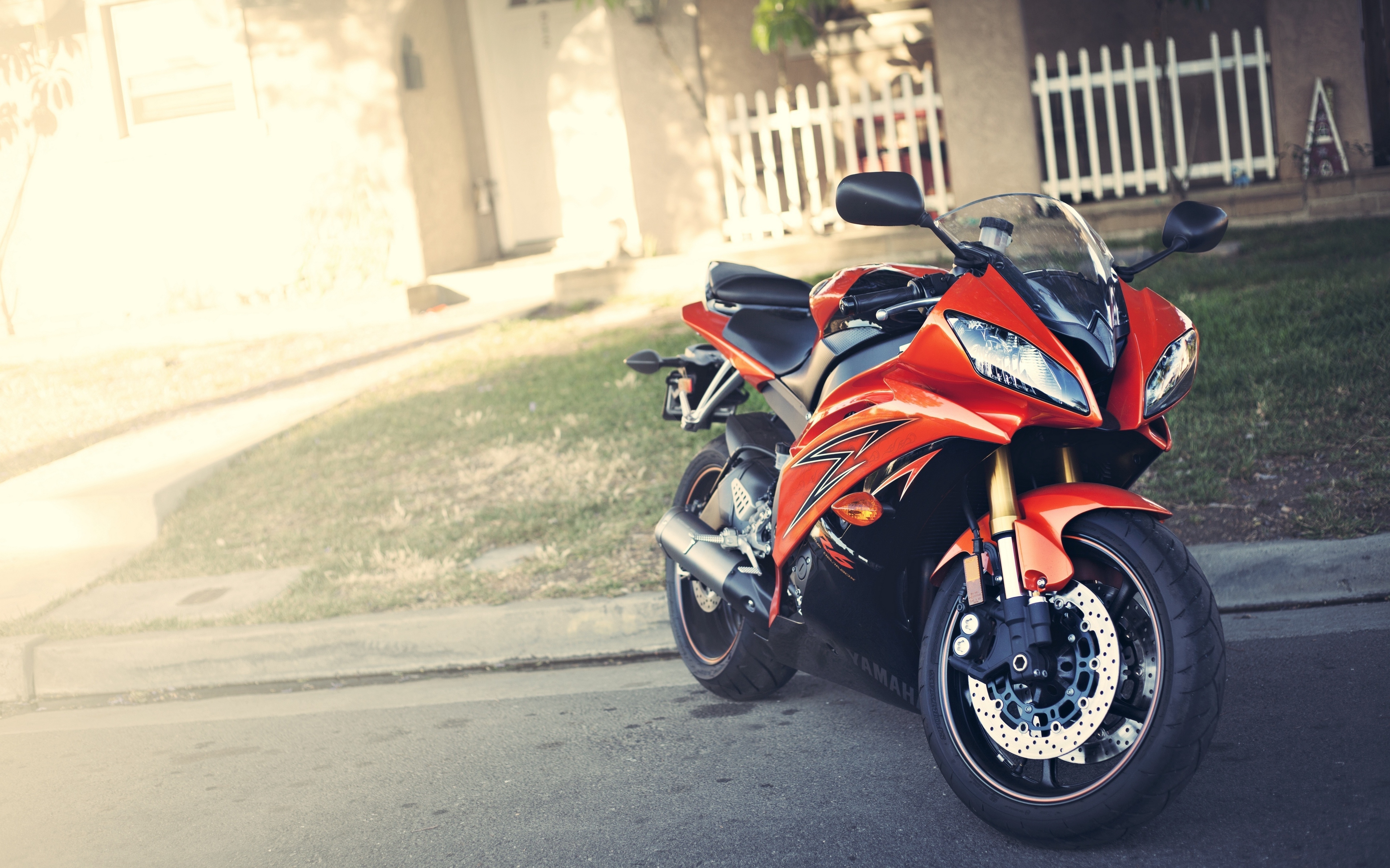Wallpaper Yamaha, Yzf-r6, Red, Motorcycle - Yamaha R6 Wallpaper 4k - HD Wallpaper 