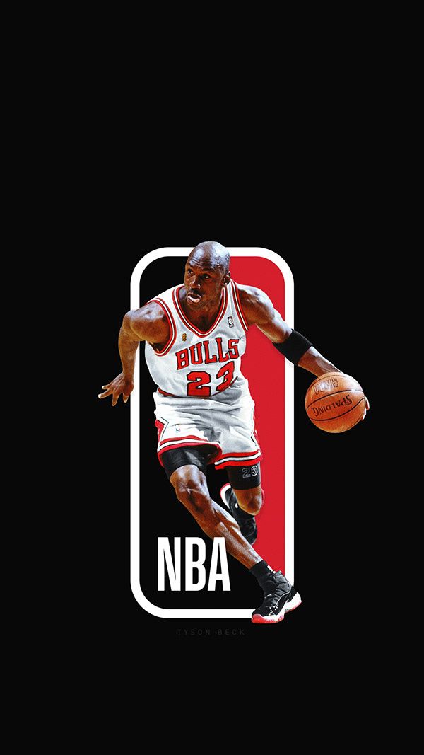 Michael Jordan As The Nba Logo - 600x1067 Wallpaper 