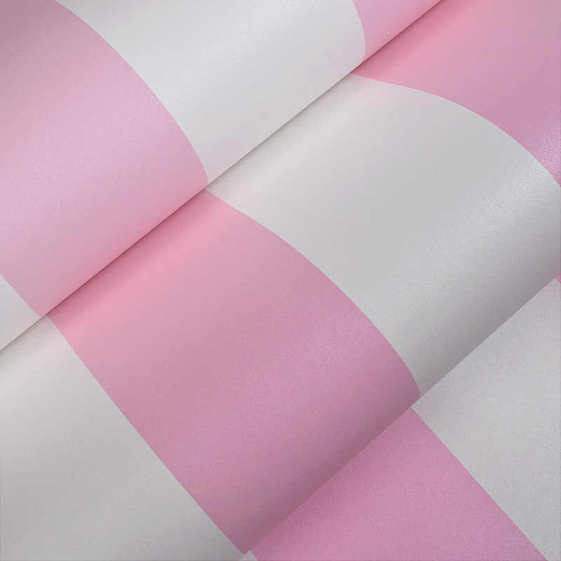 Pink Blue Stripes Wallpaper For Kids Room Baby Girls - Baby Pink Wallpaper 3d - HD Wallpaper 