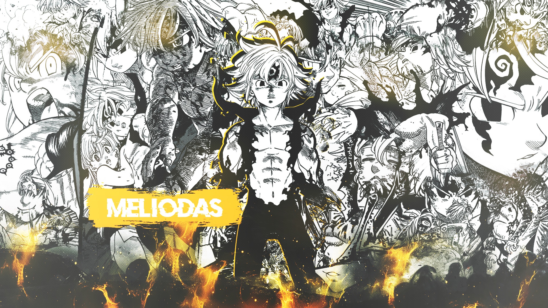 Wallpaper Of Anime, Demon, Meliodas, The Seven Deadly - Seven Deadly Sins Wallpaper Desktop - HD Wallpaper 