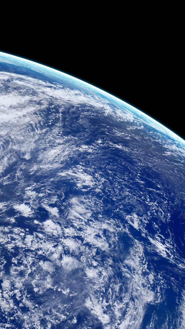 Clouds, Earth, View From Space, Wallpaper - Earth Horizon - HD Wallpaper 