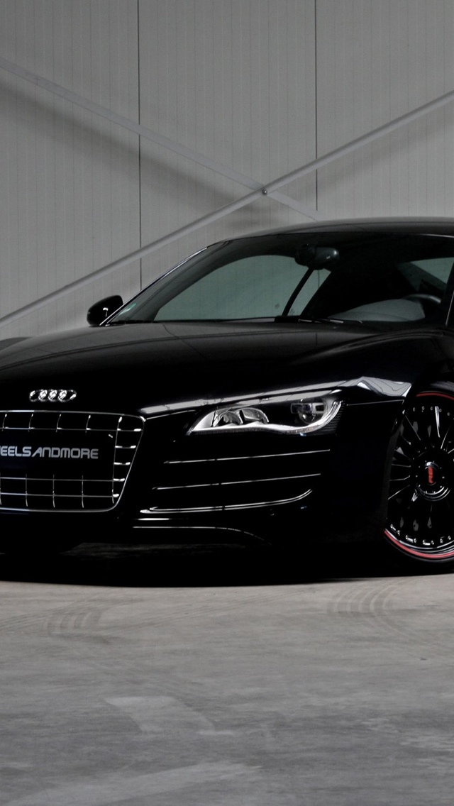 Black Audi R8 2010 - HD Wallpaper 