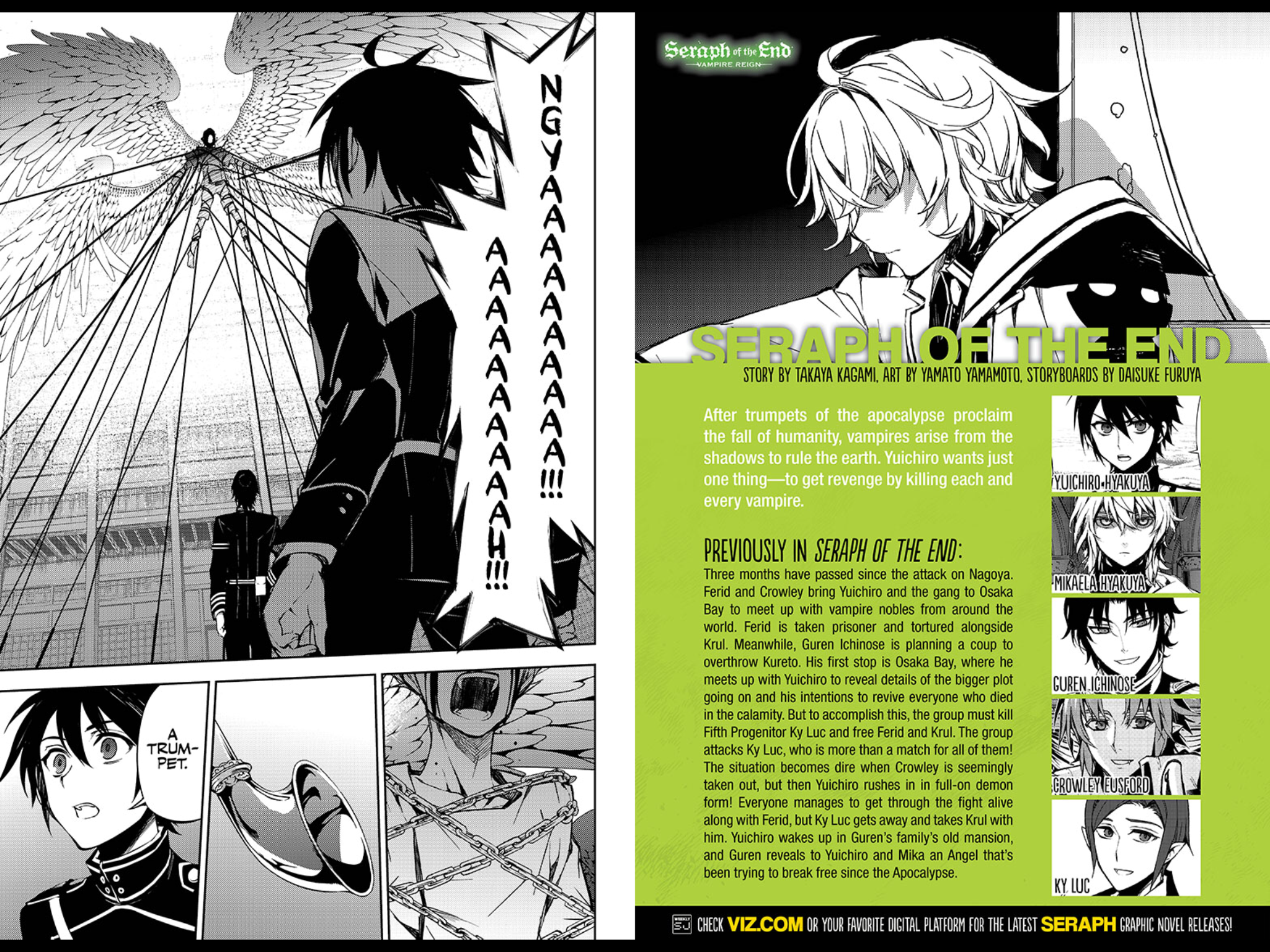 Owari No Seraph Manga Pages - HD Wallpaper 