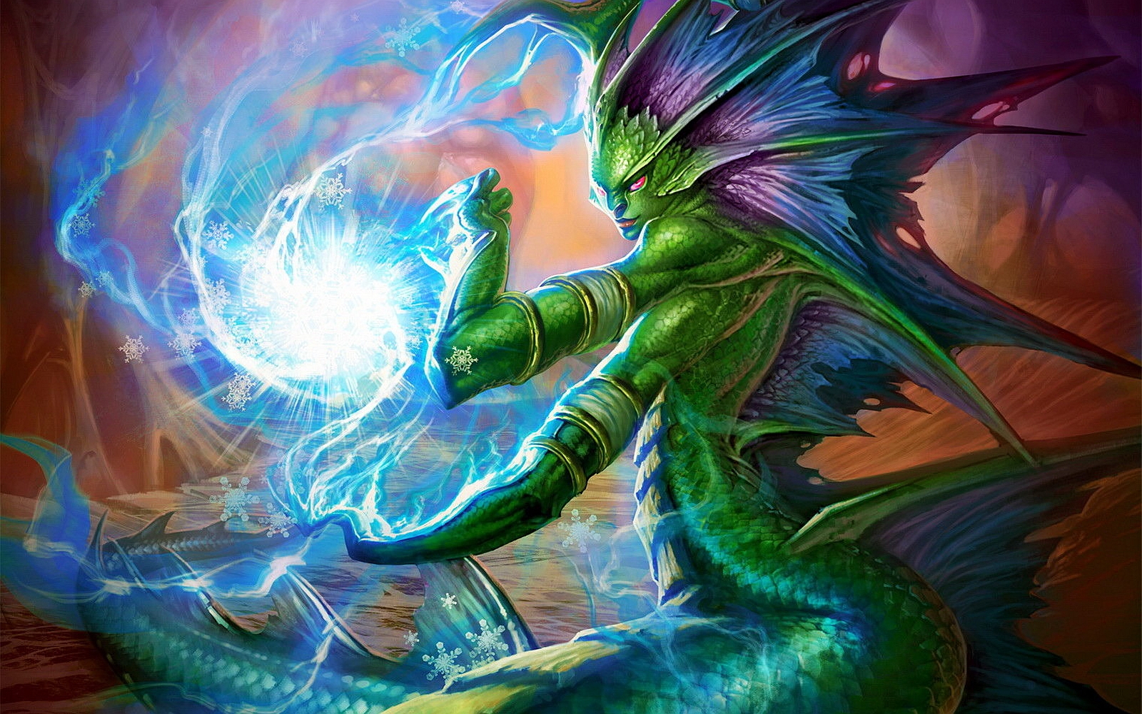 Naga Sea Witch World Of Warcraft Wallpaper - Hearthstone Naga Sea Witch - HD Wallpaper 