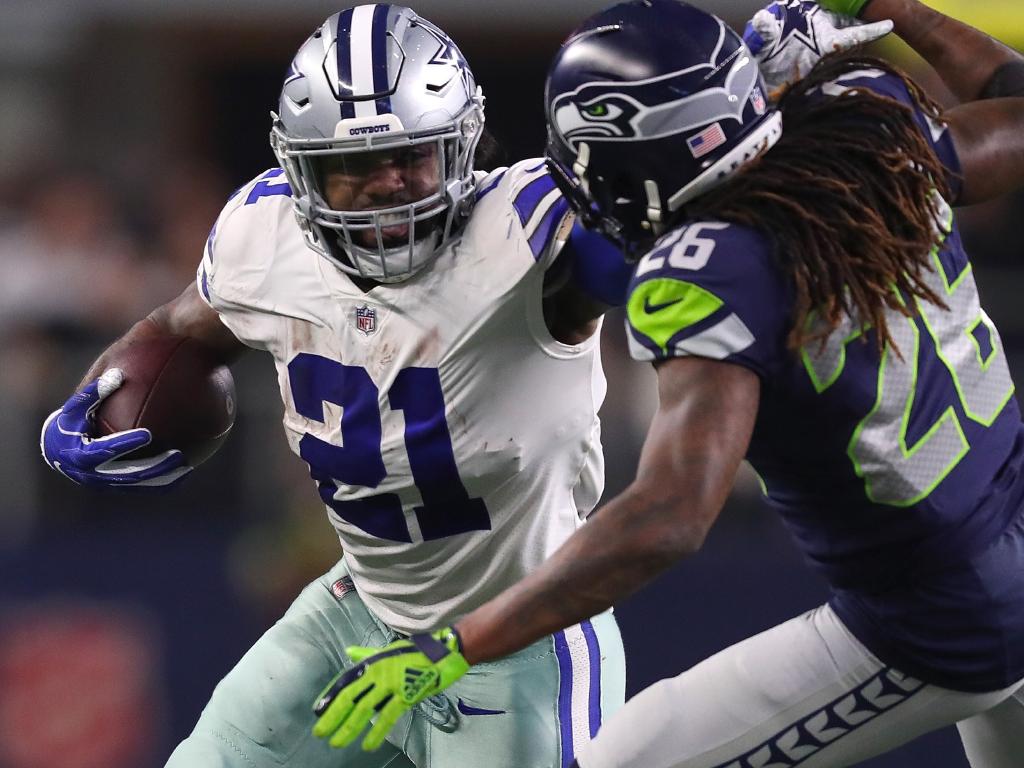 Running Back Ezekiel Elliott Had Yet Another Monster - Texans Helmet - HD Wallpaper 