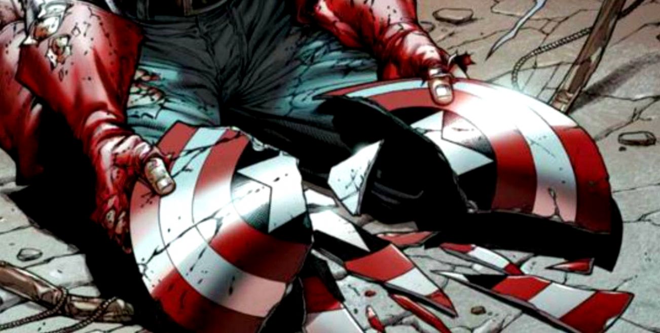 Captain America Shield Broken Comic - HD Wallpaper 
