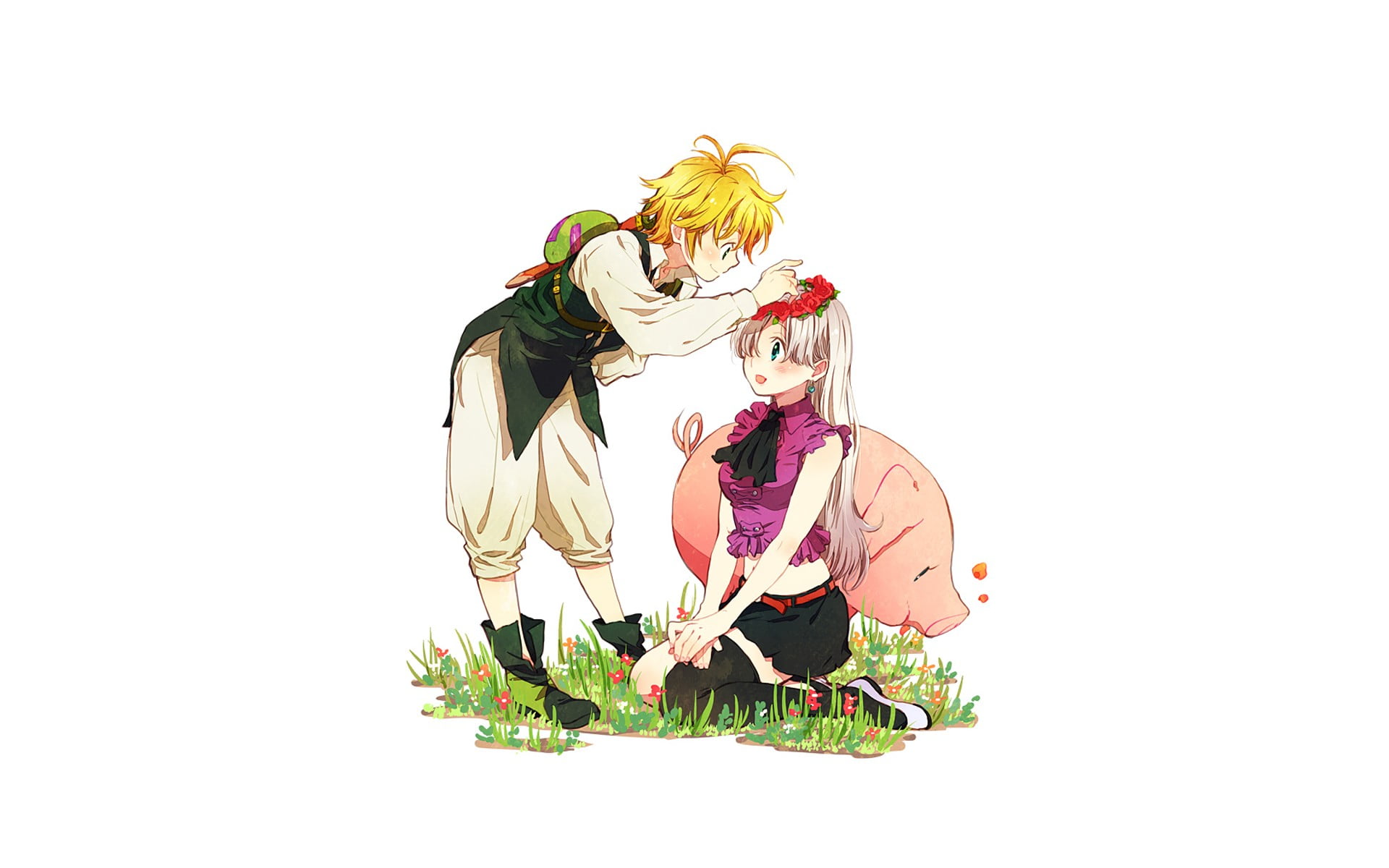 Seven Deadly Sin Meliodas And Elizabeth - HD Wallpaper 