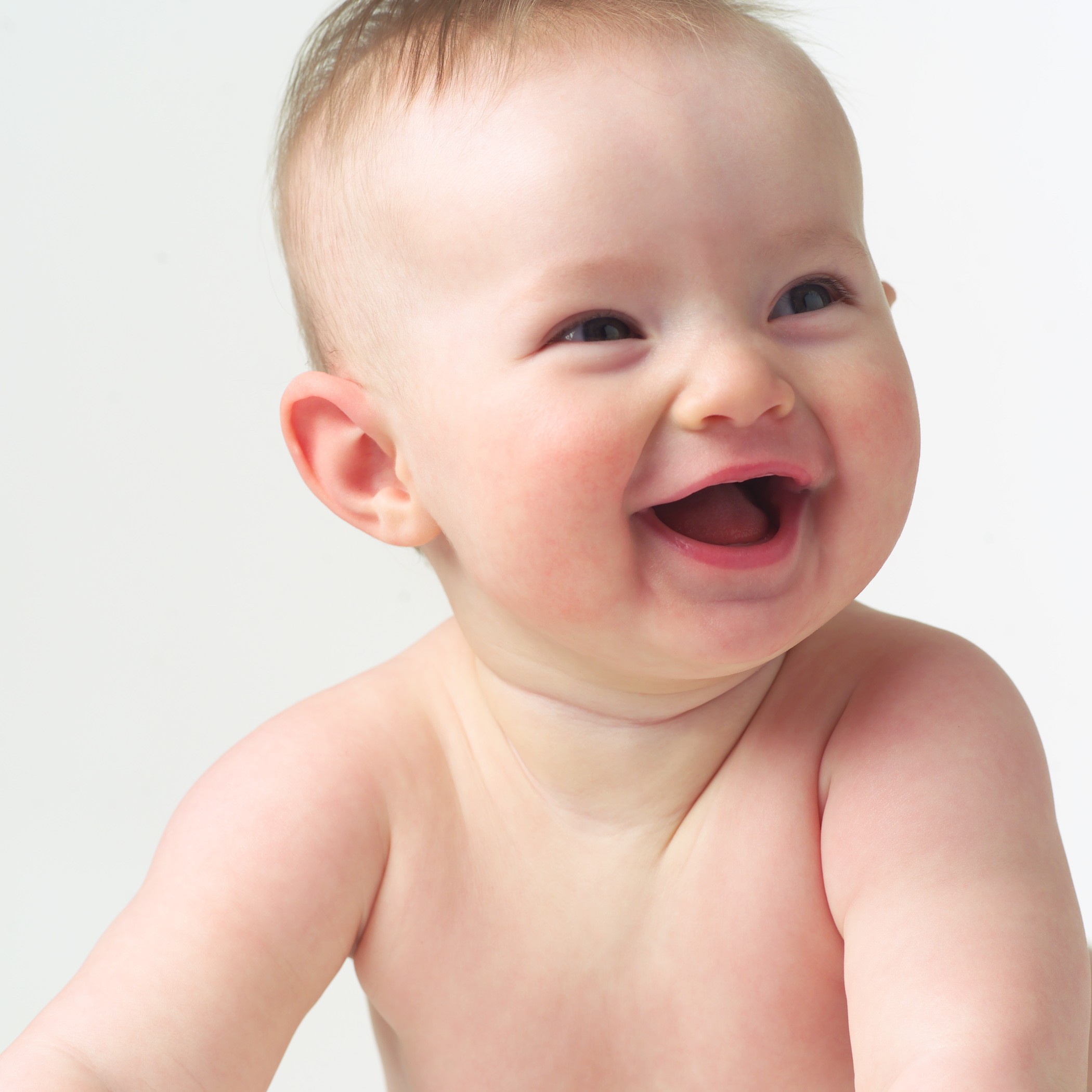 Baby Wallpaper - Happy Baby Face - HD Wallpaper 