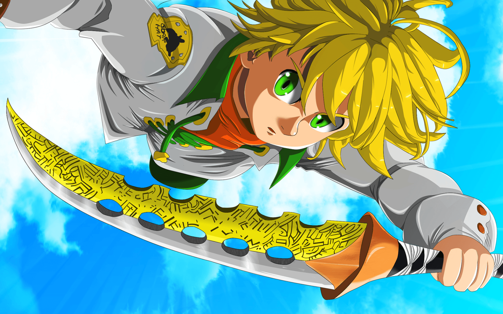 Meliodas, Sword, Manga, The Seven Deadly Sins, Warrior, - Nanatsu No Taizai Lost Vayne - HD Wallpaper 