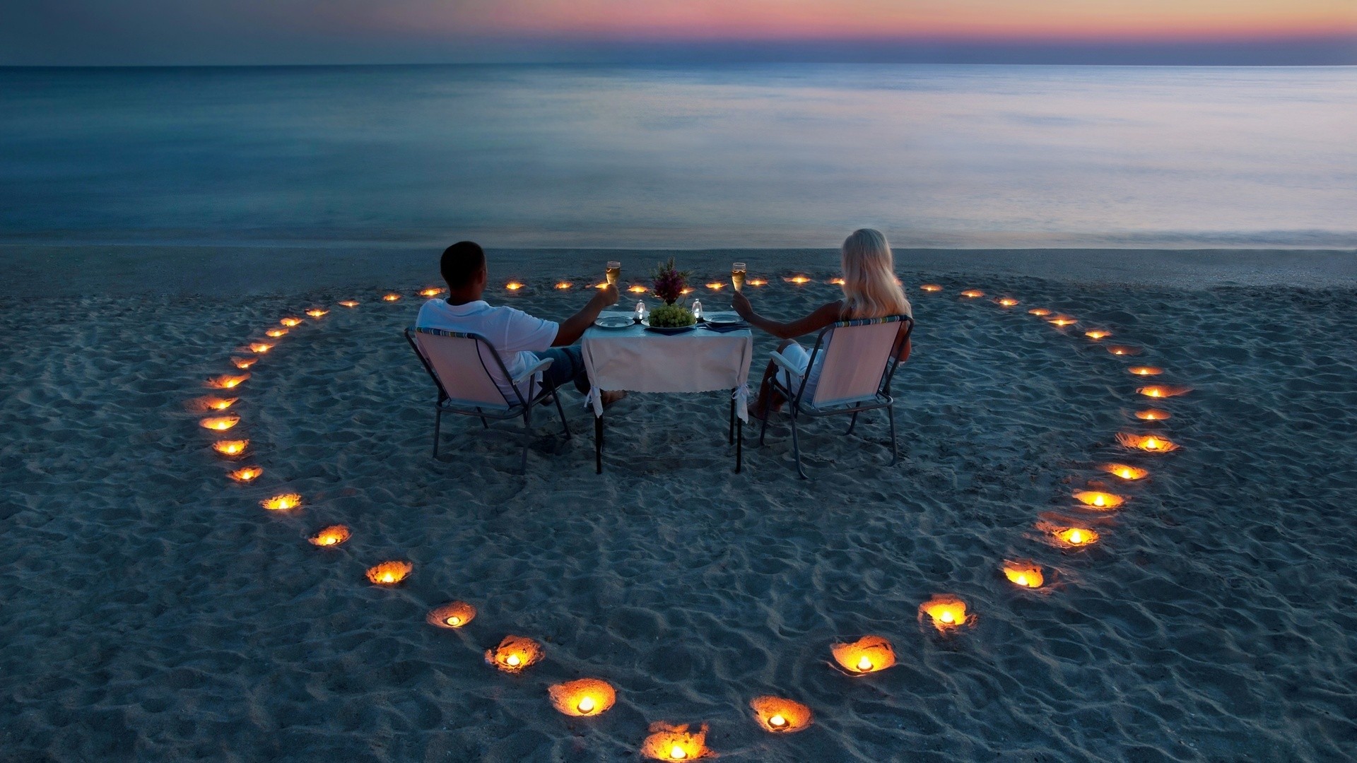 Good Evening Romantic Couple - HD Wallpaper 