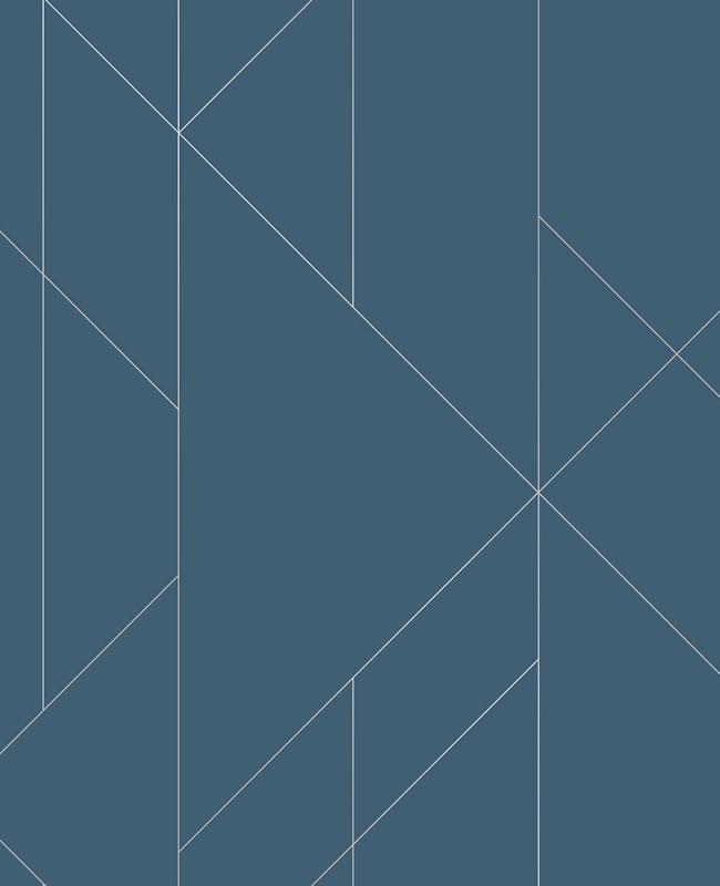 Torpa Blue Geometric Wwh25200 Brewster Wallpaper 2889-25200 - Blue Geometric - HD Wallpaper 