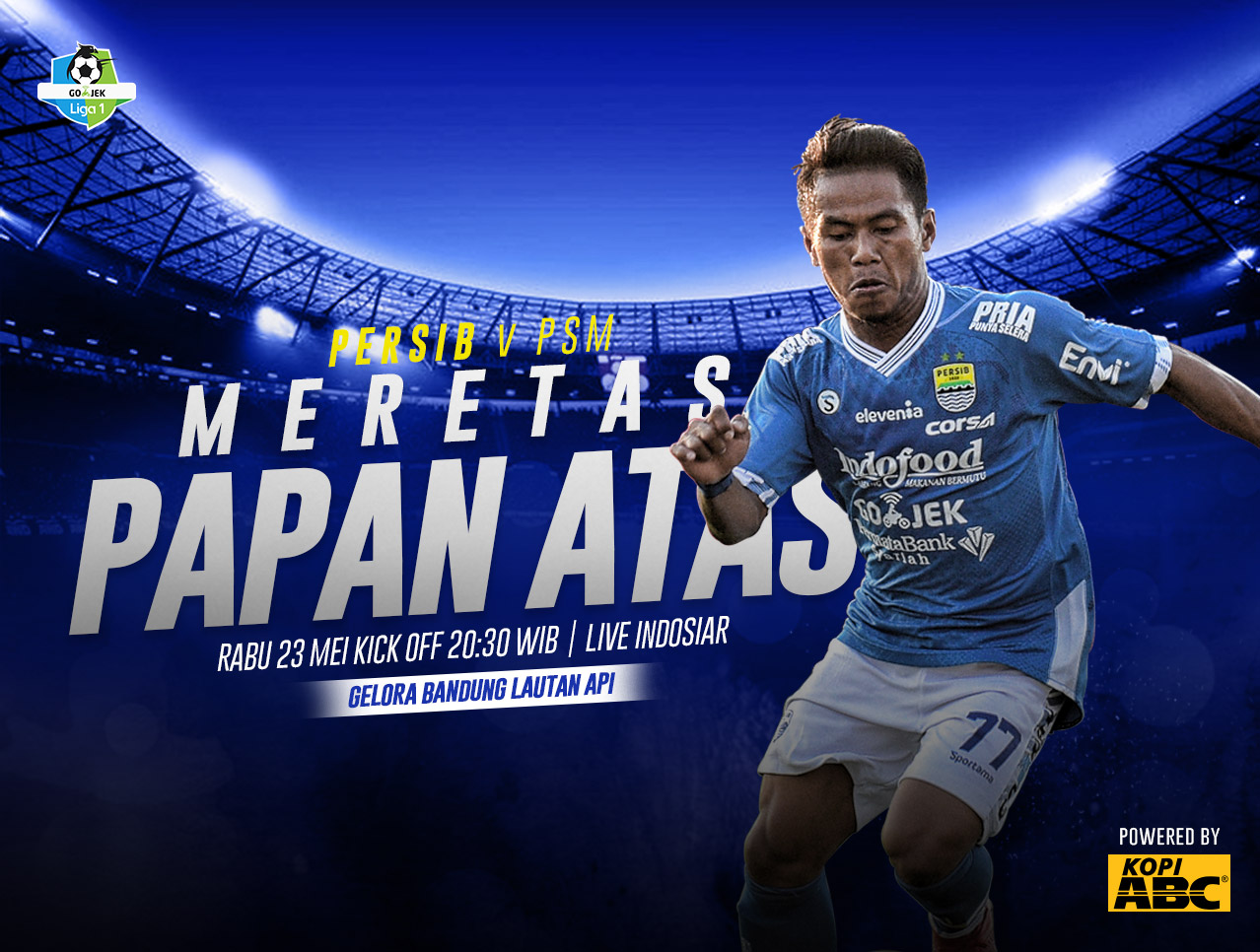 Web Banner Persib V Psm 1 - Ghozali Siregar - HD Wallpaper 