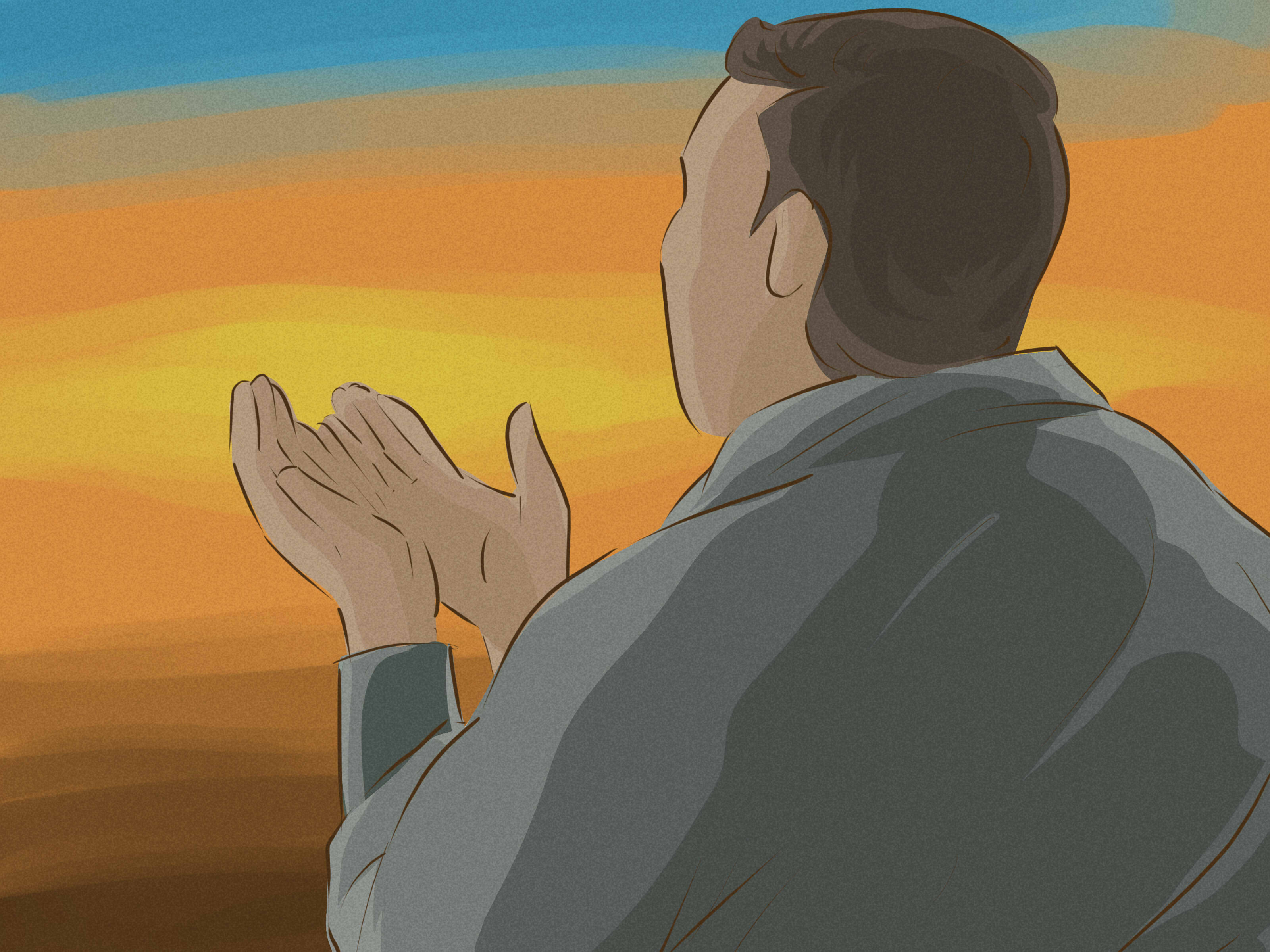 Image Titled Be A Successful Muslim Husband Step - Muslim Man Painting - HD Wallpaper 