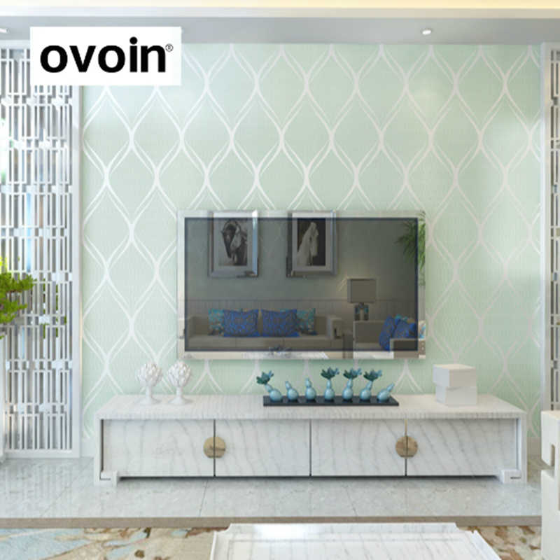 Textured Modern Geometric Wallpaper Green Waves Wall - Wallpaper - HD Wallpaper 