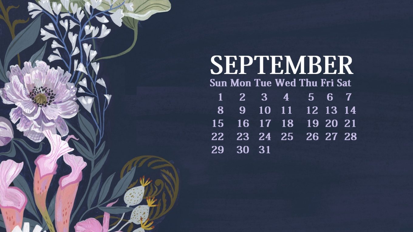 September 2019 Calendar Background - HD Wallpaper 