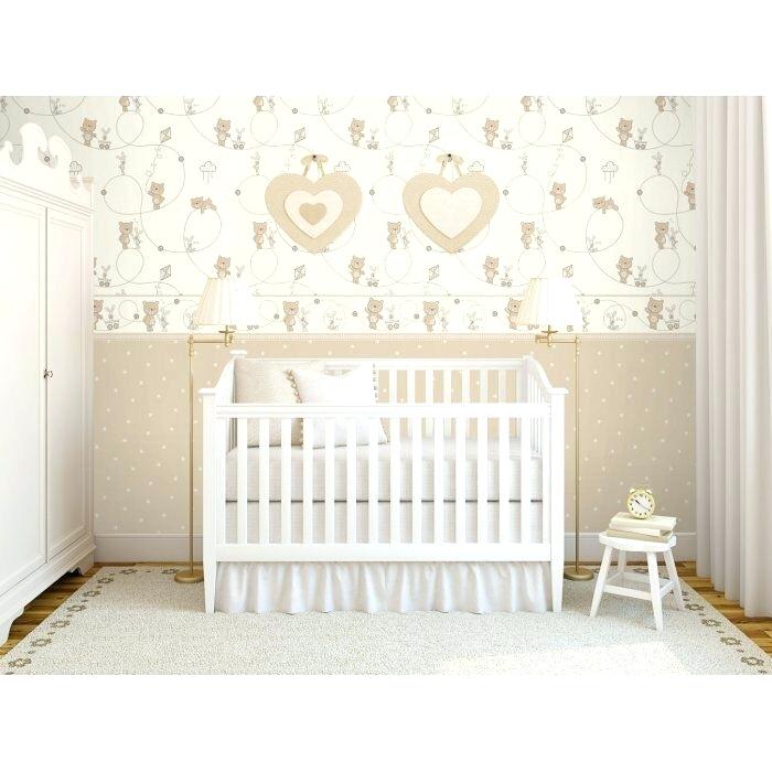 Nursery Wall Paper Baby Girl Nursery Wallpaper Uk Baby - Teddy Bear Baby Rooms - HD Wallpaper 