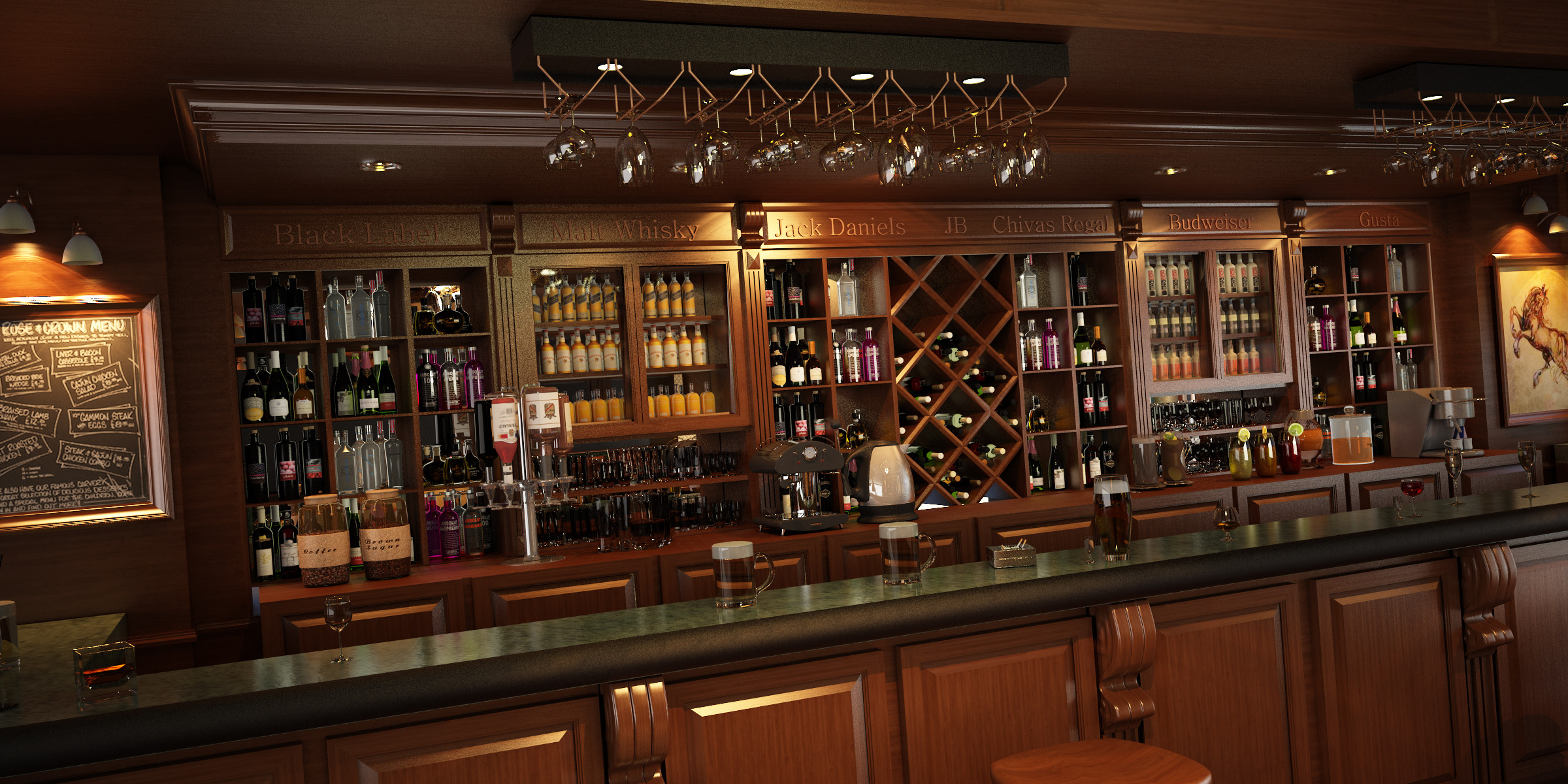 2400x1200, Irish Bar By Murataral Irish Bar By Murataral - Bar Irish - HD Wallpaper 