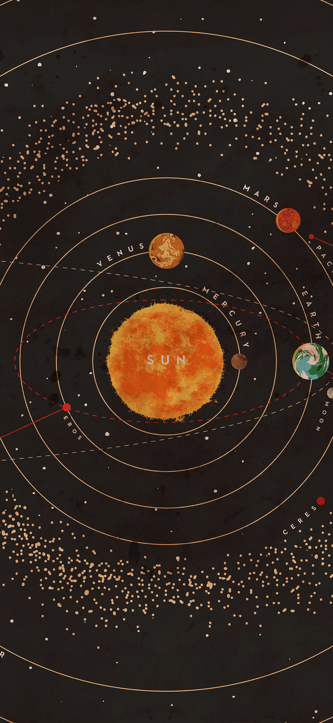Solar System Wallpaper Iphone X - HD Wallpaper 