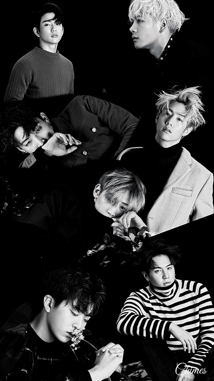 Got7, Wallpaper, And Bambam Image - Got7 Black And White - HD Wallpaper 