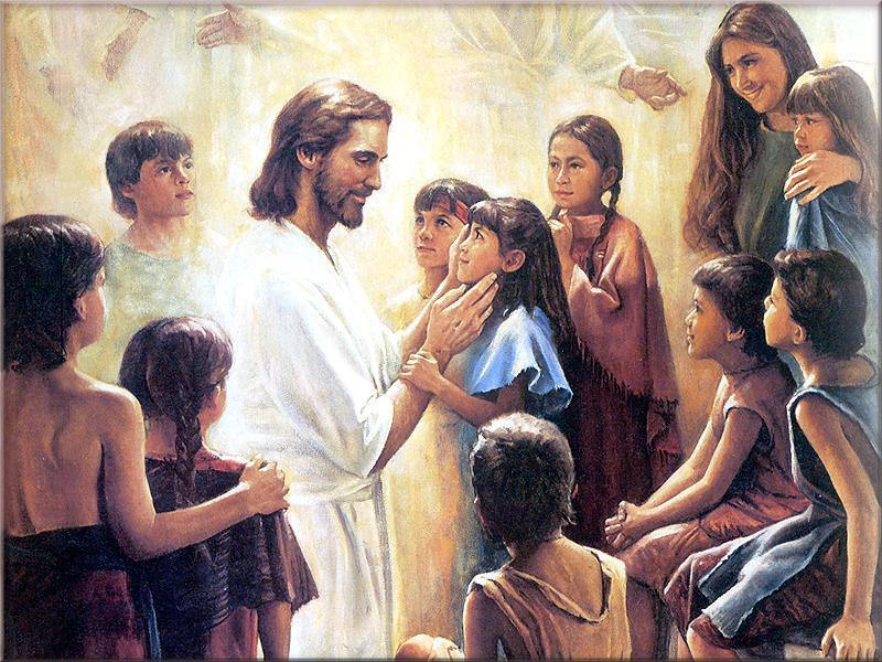 Jesus And Child - Jesus With Children - HD Wallpaper 