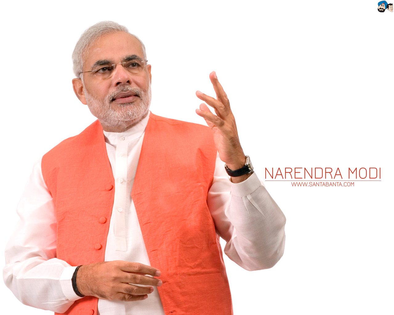 Narendra Modi - Pm Modi Hand Up - HD Wallpaper 