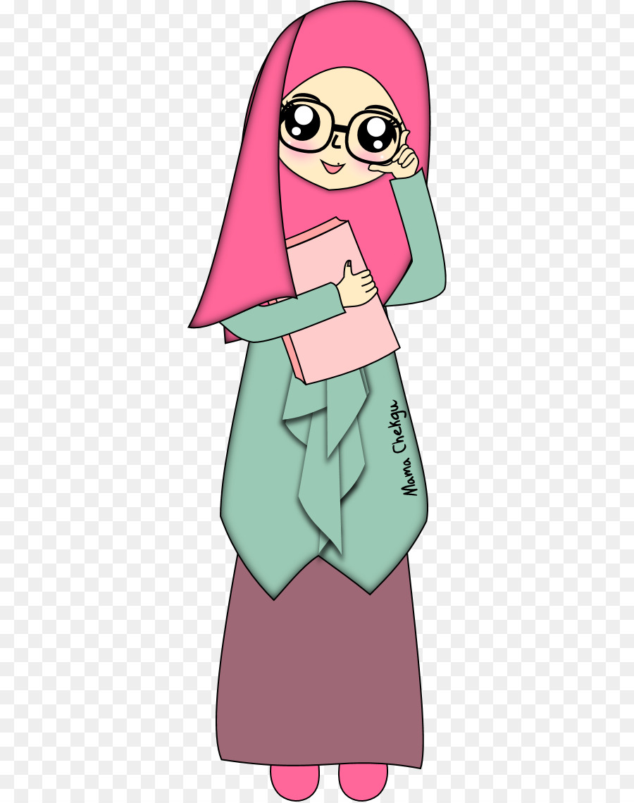 Jilbab, Kartun, Gambar Gambar Png - Kartun Hijab Png - HD Wallpaper 
