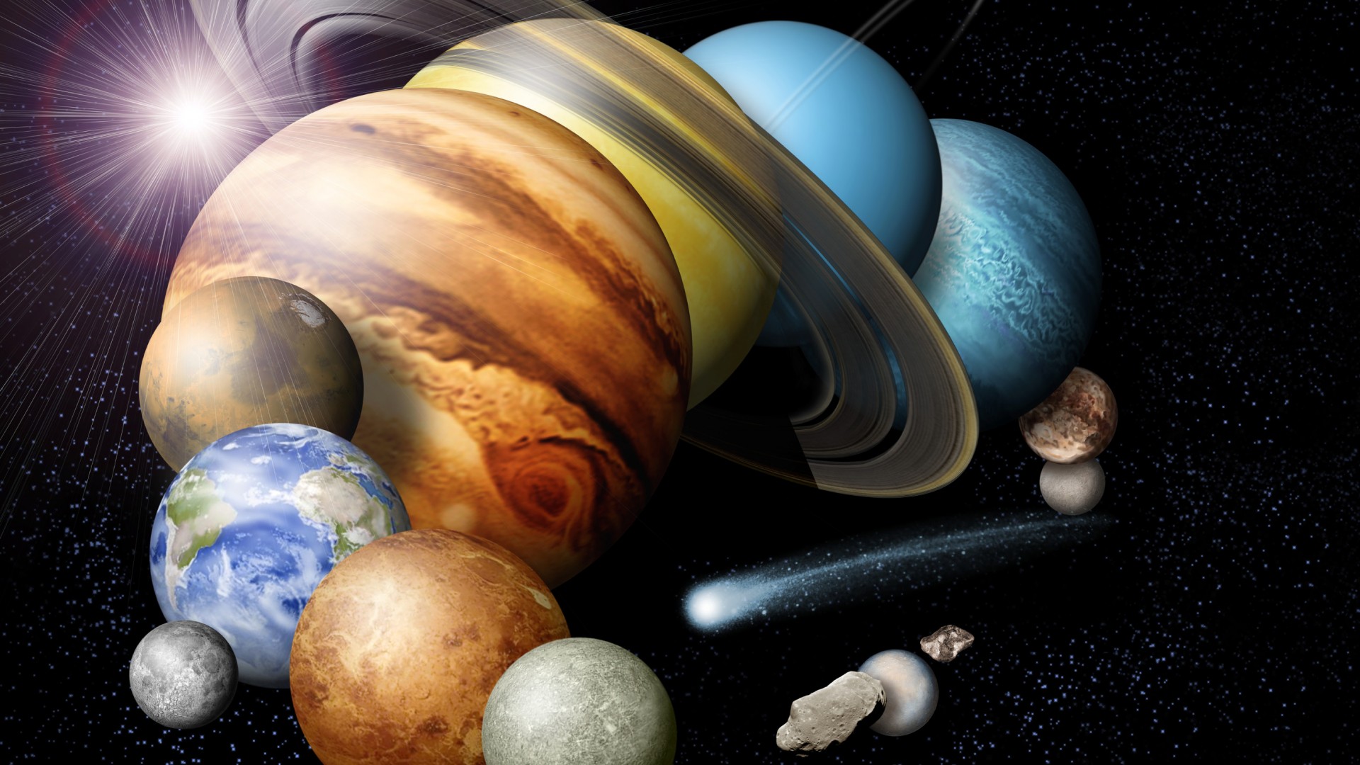 Hd Wallpaper Solar System Images Hd Download - HD Wallpaper 