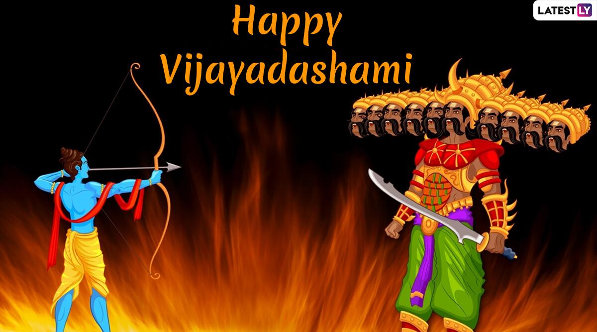 Vijayadashami Images & Ravan Dahan Hd Wallpapers For - Dussehra Special -  1200x667 Wallpaper 