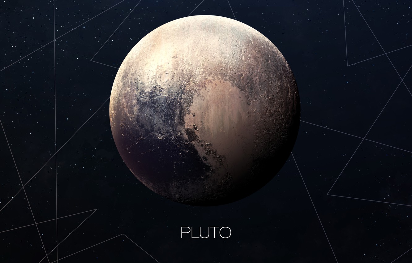 Photo Wallpaper Planet, Pluto, Solar System - Earth - HD Wallpaper 