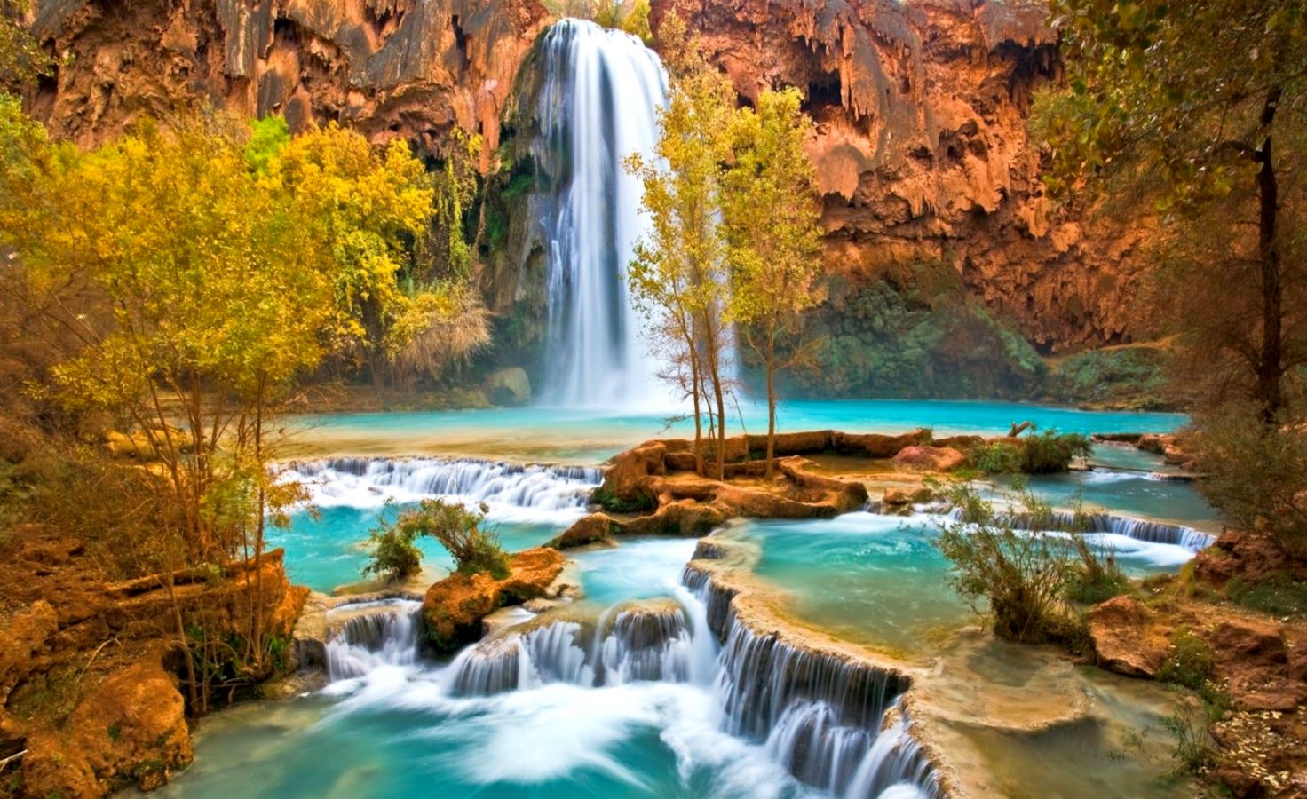 Natural Beauty Of Nature Wallpapers Hd Wallpaper Cave - Havasu Falls - HD Wallpaper 