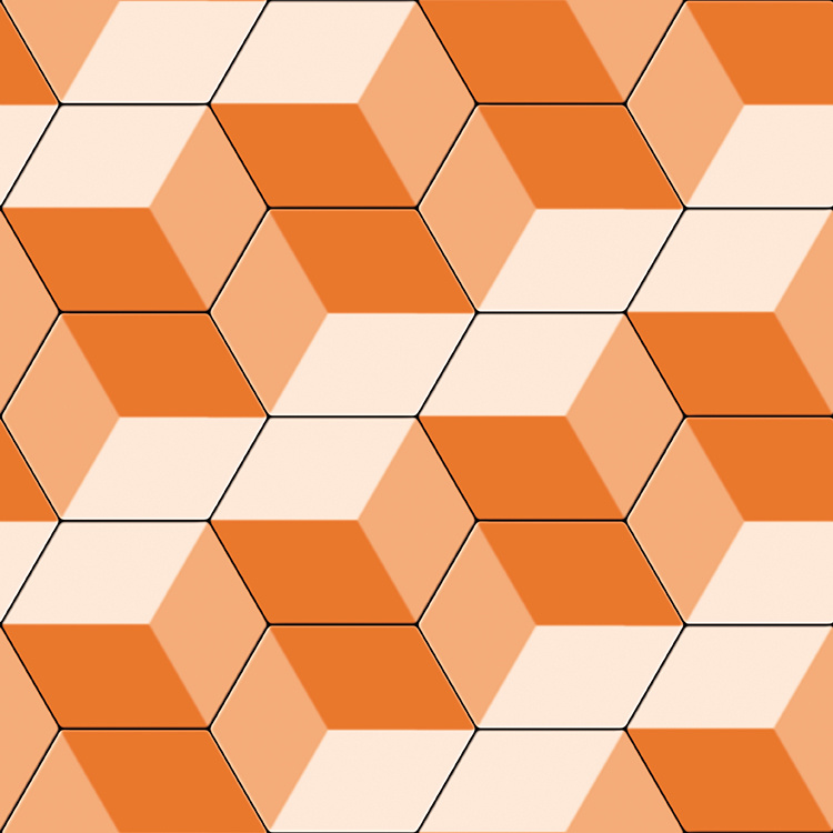 Modern Design Geometric Wallpaper 3d Abstract 3d Wall - Geometric Wallpaper  Orange - 750x750 Wallpaper 