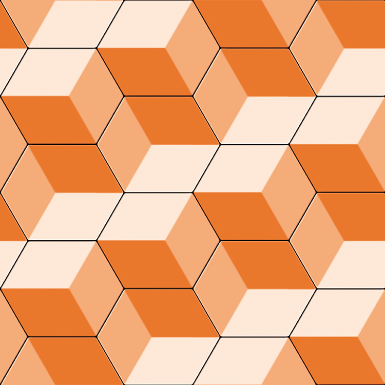 Modern Design Geometric Wallpaper 3d Abstract 3d Wall - Geometric Wallpaper Orange - HD Wallpaper 