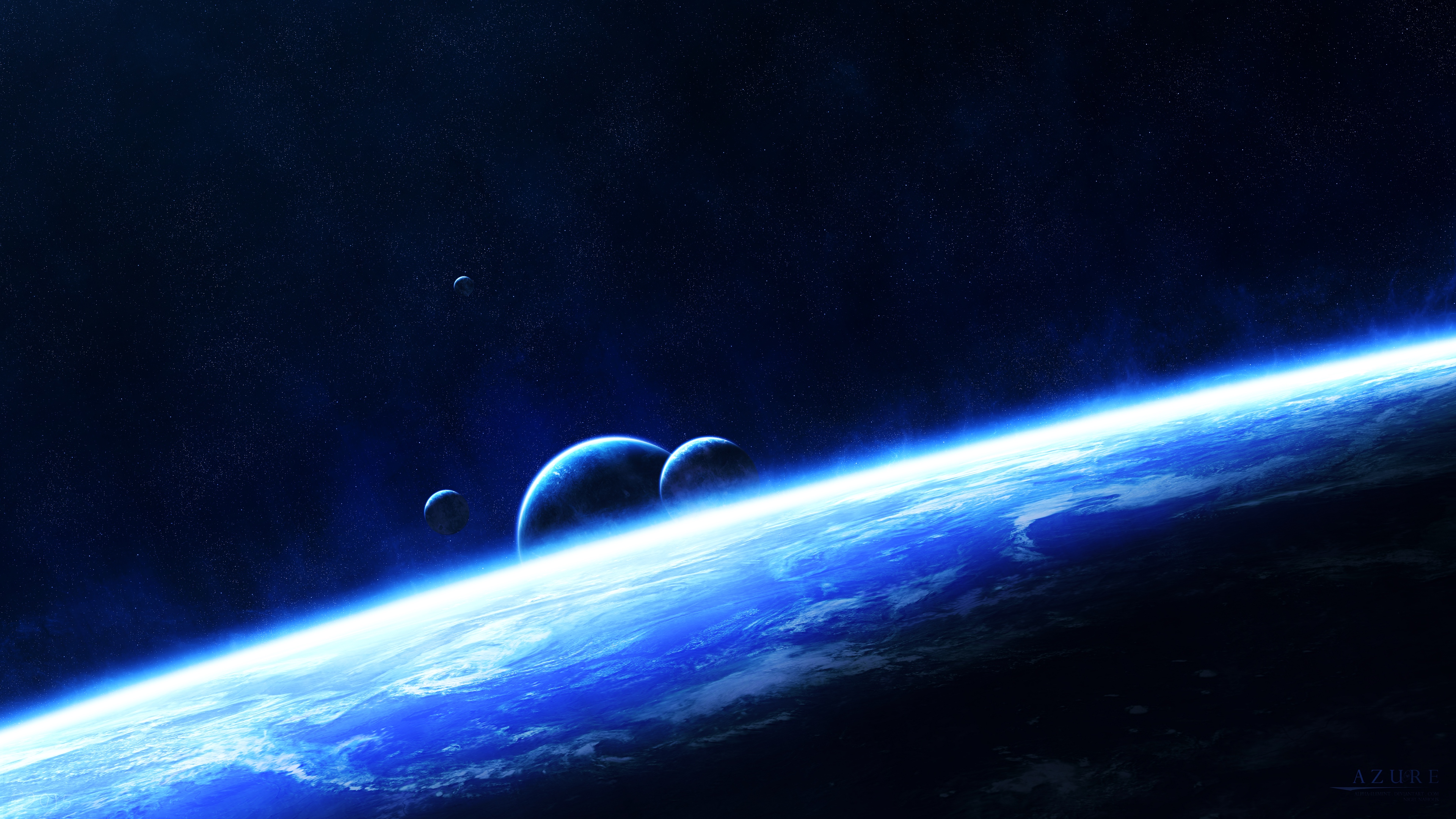 Wallpaper Planets, Space, Glow, Universe - Space Universe Wallpaper 4k -  3840x2160 Wallpaper 