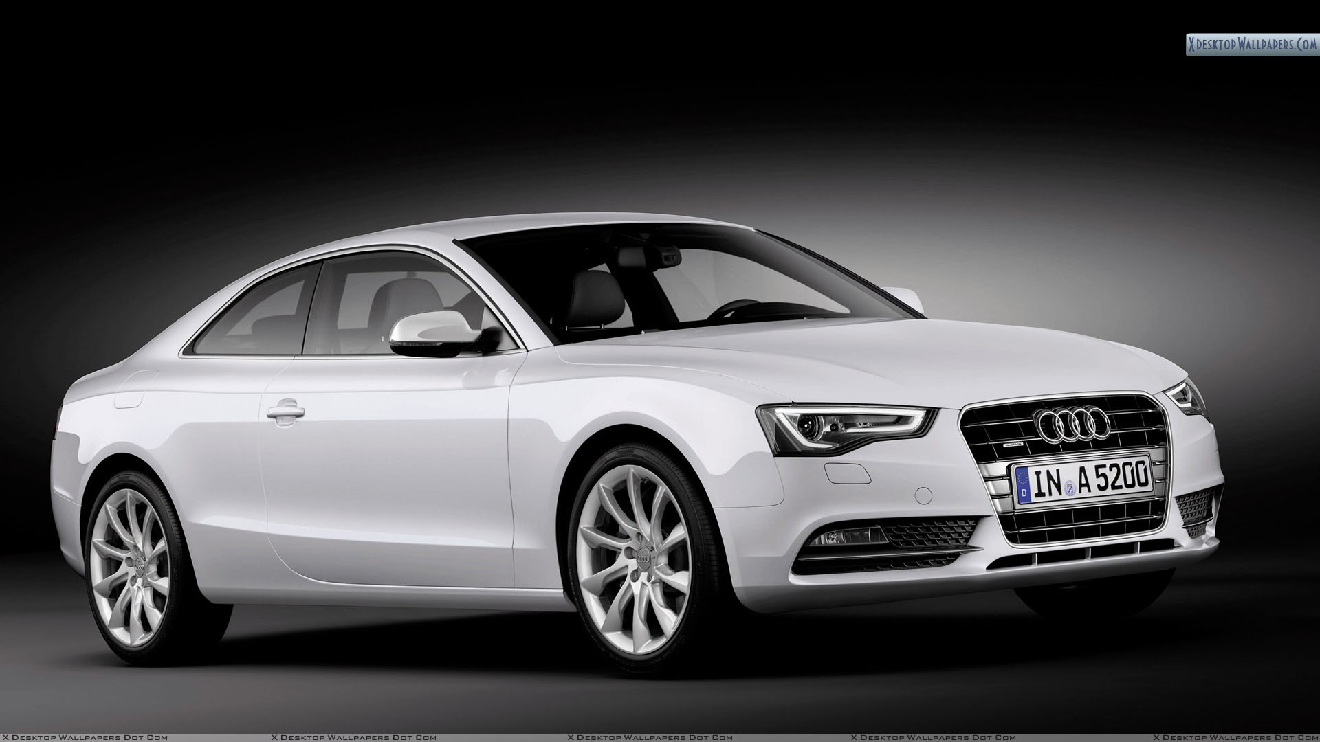 Side Front Pose Of 2012 Audi A5 Coupe Wallpaper Wallpapers - 2016 Audi A8 White - HD Wallpaper 